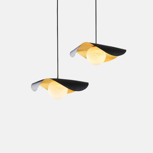 Modern Pendelleuchte LED  Kapsel Schwarz Metall 