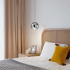 Moderne Pendelleuchte LED Kugel Gold/Silber Metall Ess/Wohnzimmer