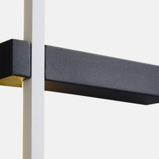 Minimalistische Wandleuchte LED Linear Metall Rot Schlaf/Wohnzimmer