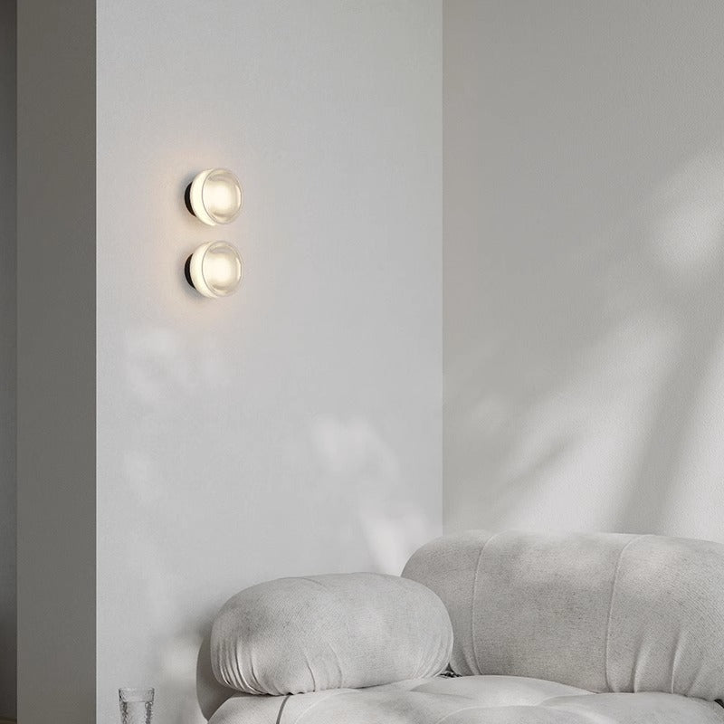 Modern Wandlampe Acryl Schwarz Flur