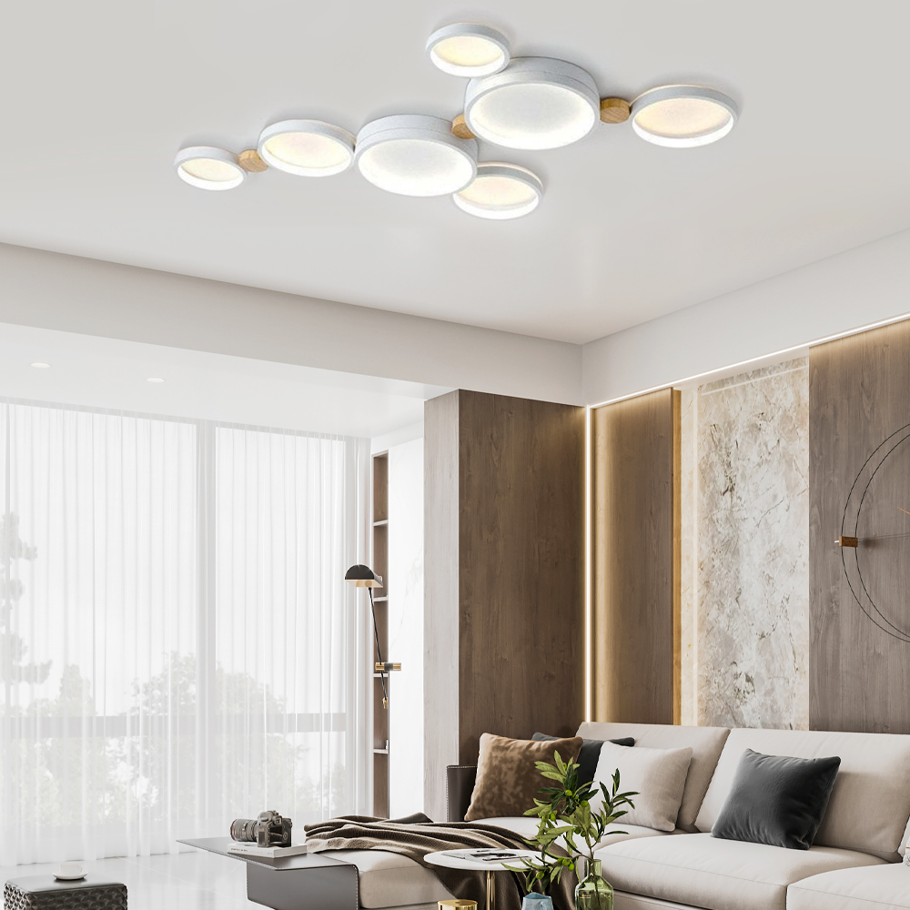 LED Weiß Deckenleuchte fürs Wohnzimmer