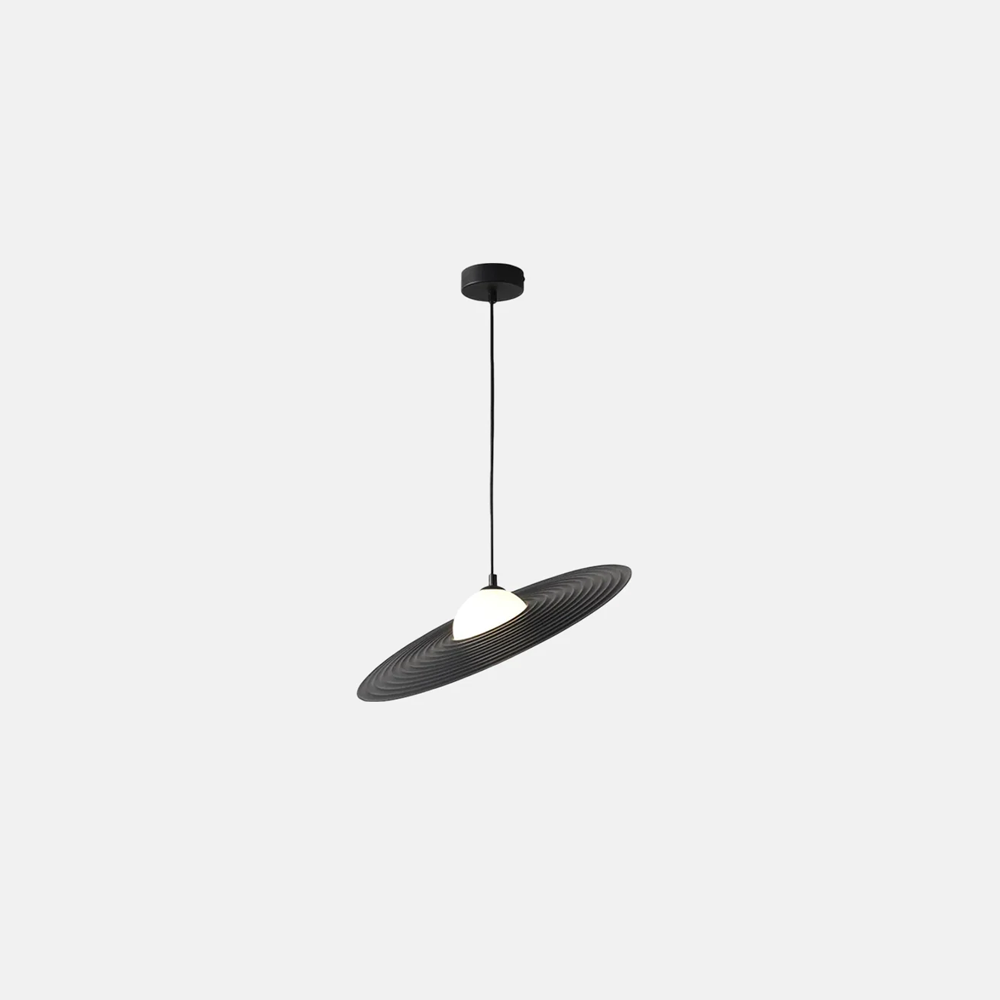 Moderne Pendelleuchte Schwarz/Weiß Metall Suacer Wohnzimmer