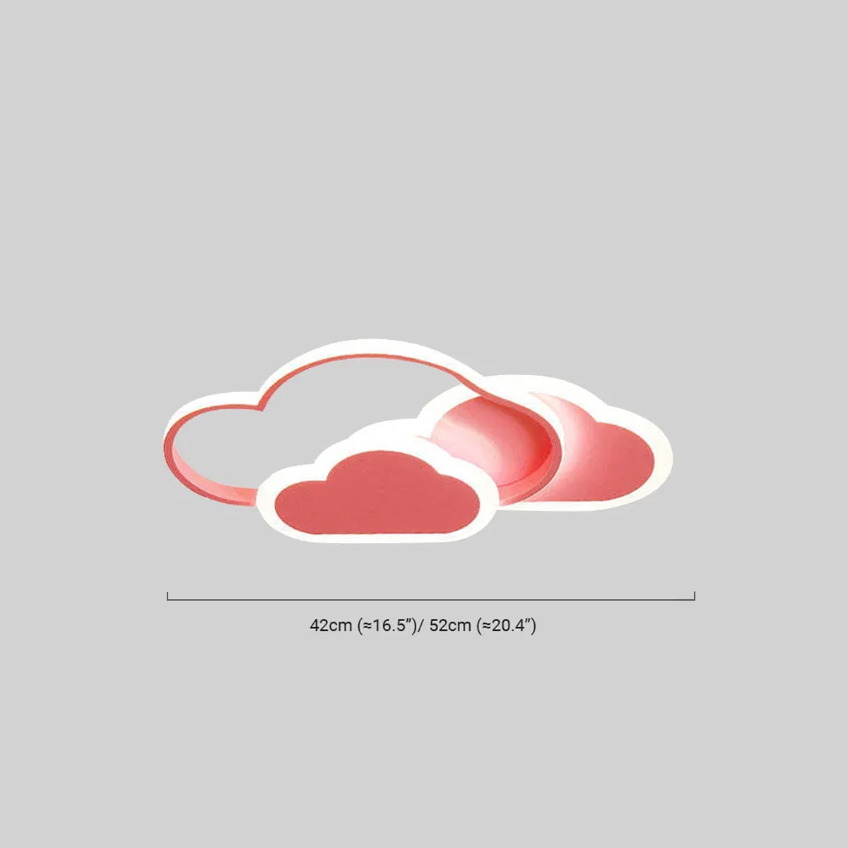 Moderne Deckenleuchte Weiß Acryl Metall Wolken Kinderzimmer