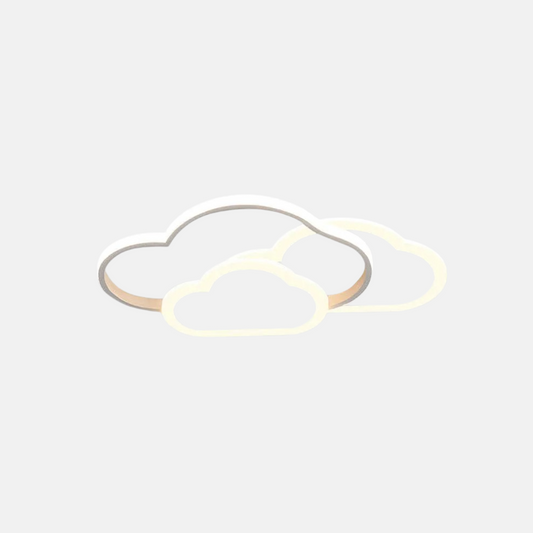 Moderne Deckenleuchte Weiß Acryl Metall Wolken Kinderzimmer