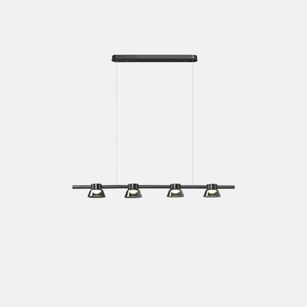 Modern Pendelleuchte LED 4/5/6 Köpfe Metall Schwarz Esszimmer