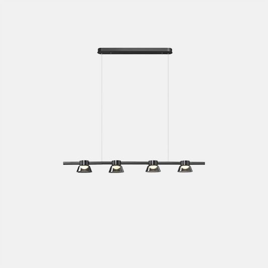 Modern Pendelleuchte LED 4/5/6 Köpfe Metall Schwarz Esszimmer