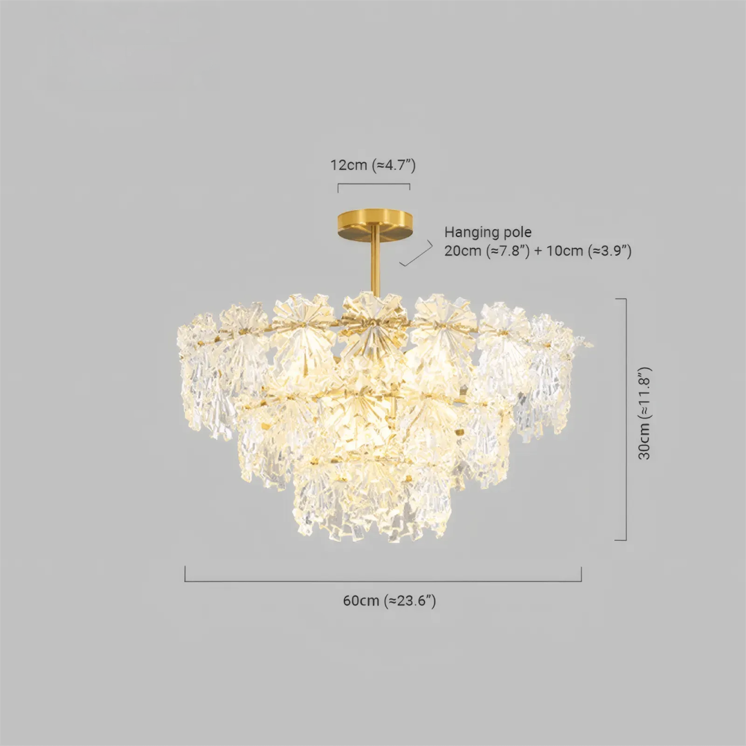 Royal Pendelleuchte Glas Gold Esszimmer