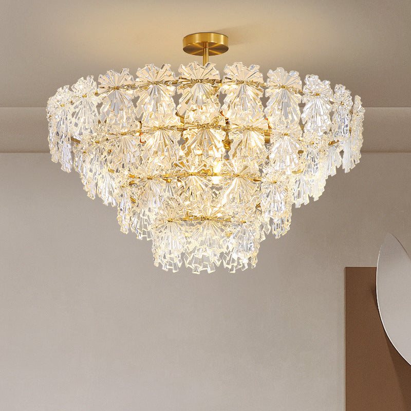 Royal Pendelleuchte Glas Gold Esszimmer