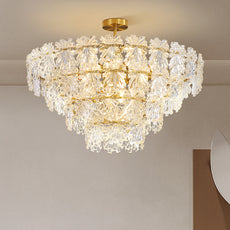 Royal Pendelleuchte Glas Gold Esszimmer
