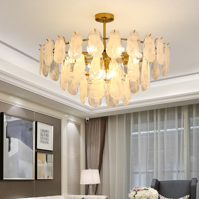 Royal Kronleuchter Metall/Glas Weiß Wohnzimmer
