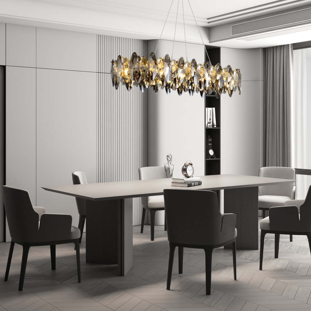 Royal Pendelleuchte Metall/Kristall Gold Schlafzimmer Esszimmer