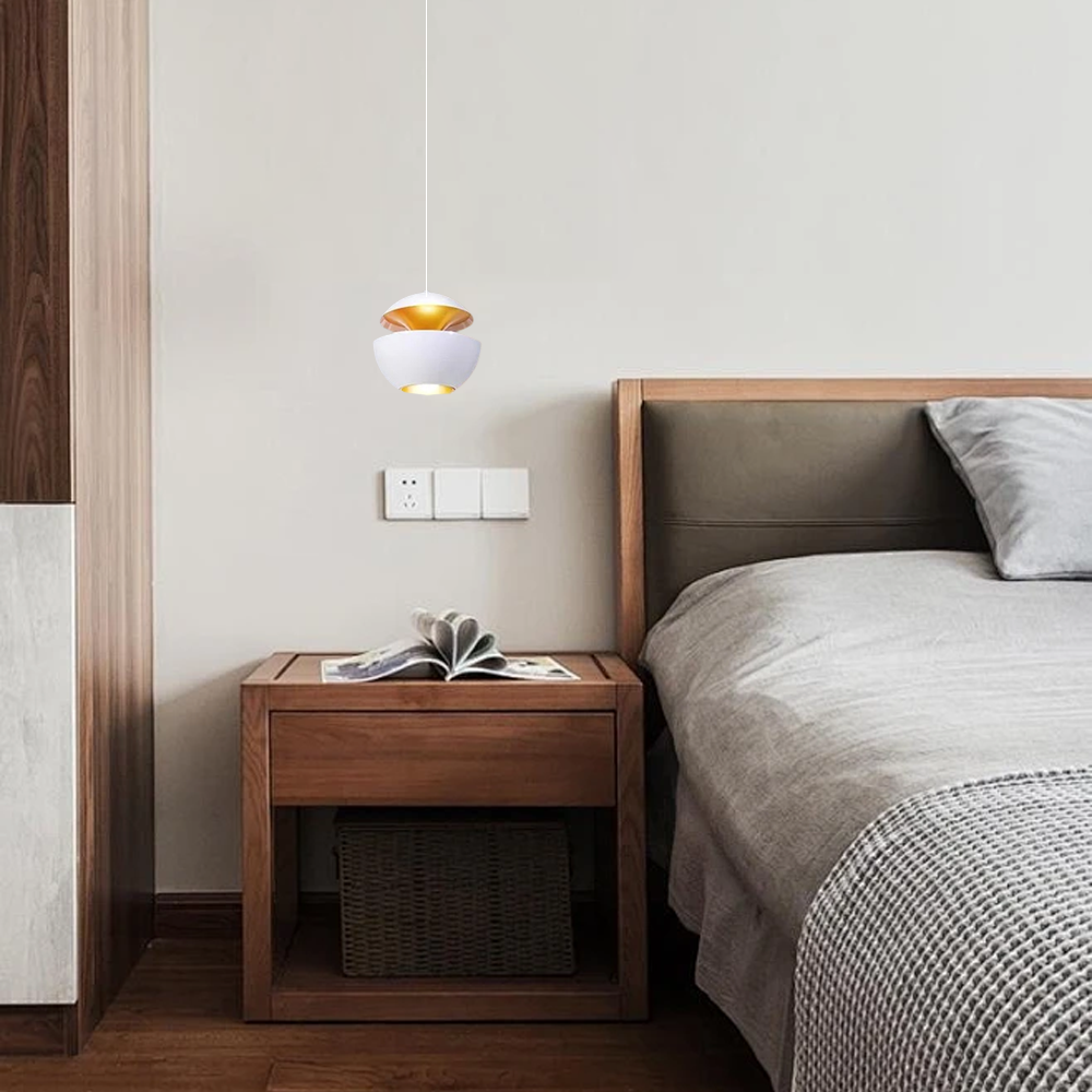 Moderne weiss LED-Pendelleuchte -Helligkeit und Reinheit