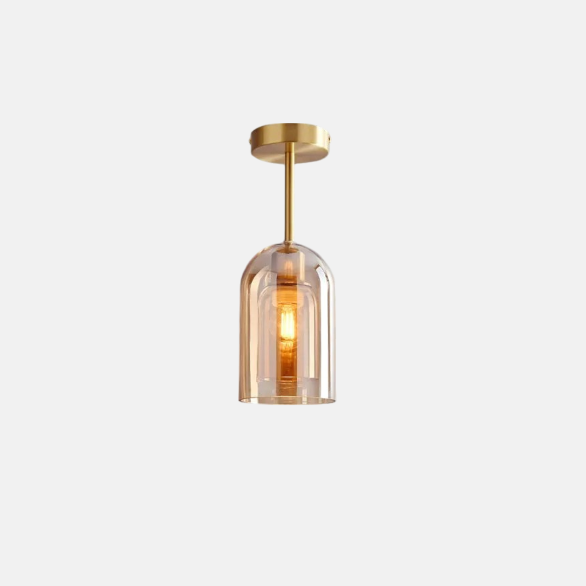 Modern Decken/Pendelleuchte LED Grau Metall Glas Wohn/Esszimmer
