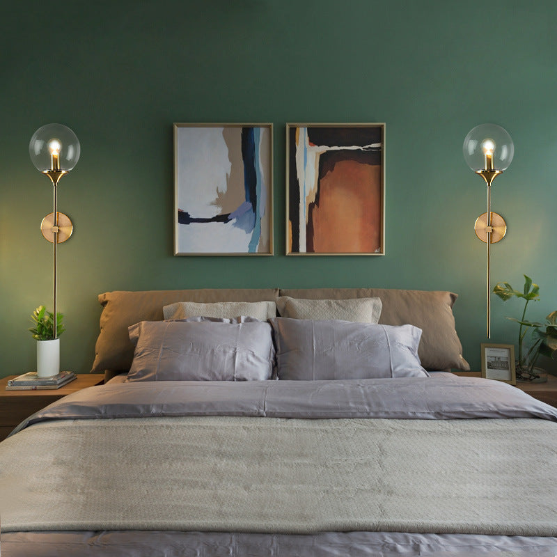 Modern Wandlampe Metall Rauchgrau Schlafzimmer