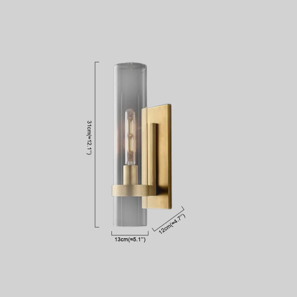 Modern Wandlampe Metall/Glas Schlafzimmer