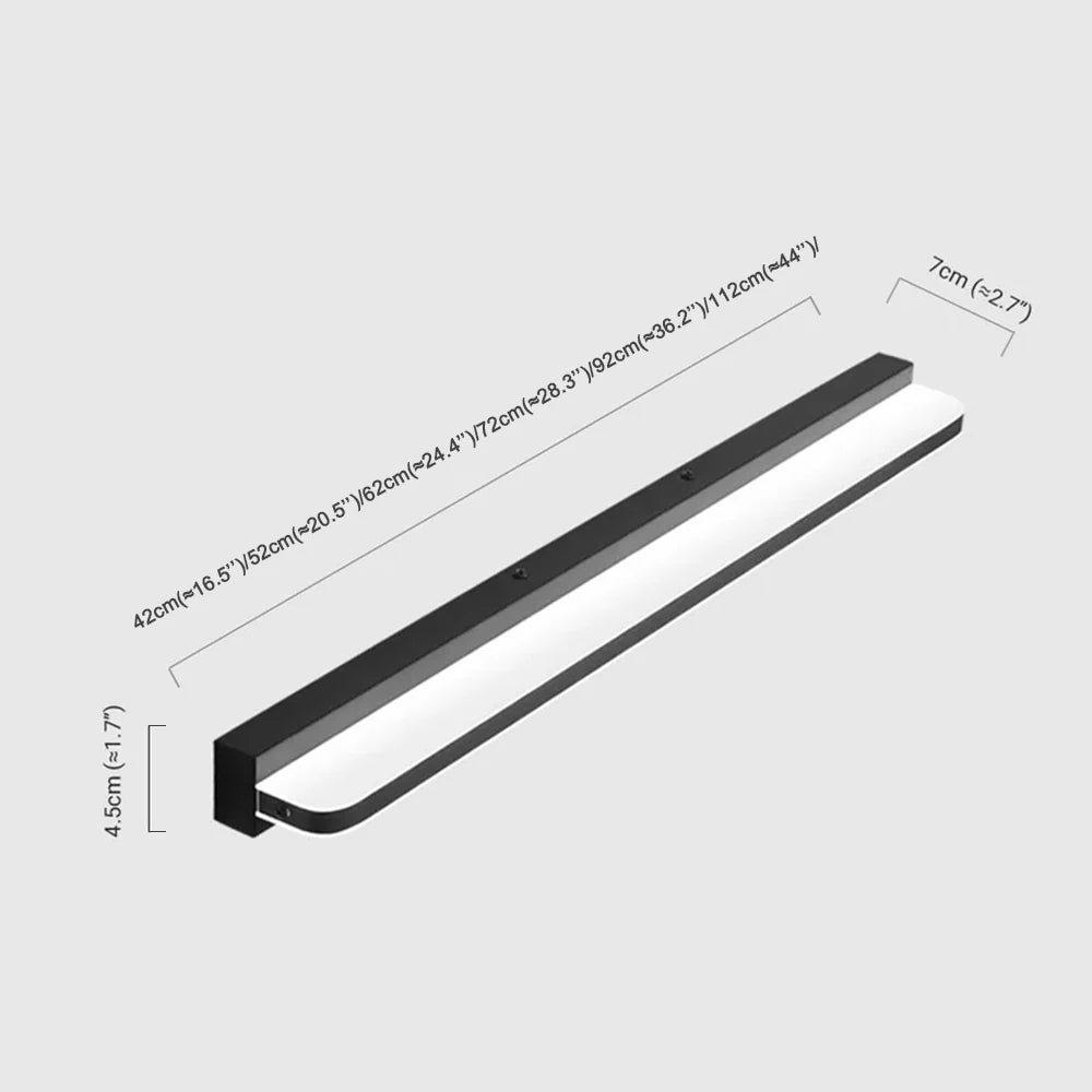 Modern Wandlampe Metall Schwarz Badezimmer