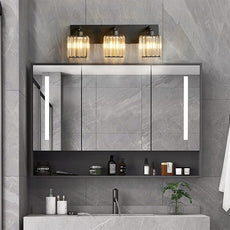Nordisch Wandleuchte Kristall Gold Badezimmer