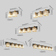 Nordisch Wandleuchte Kristall Gold Badezimmer