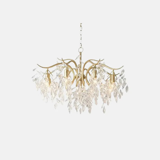 Royal Kronleuchter LED Kristall Metall Schwarz/Gold Esszimmer