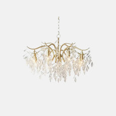 Royal Kronleuchter LED Kristall Metall Schwarz/Gold Esszimmer