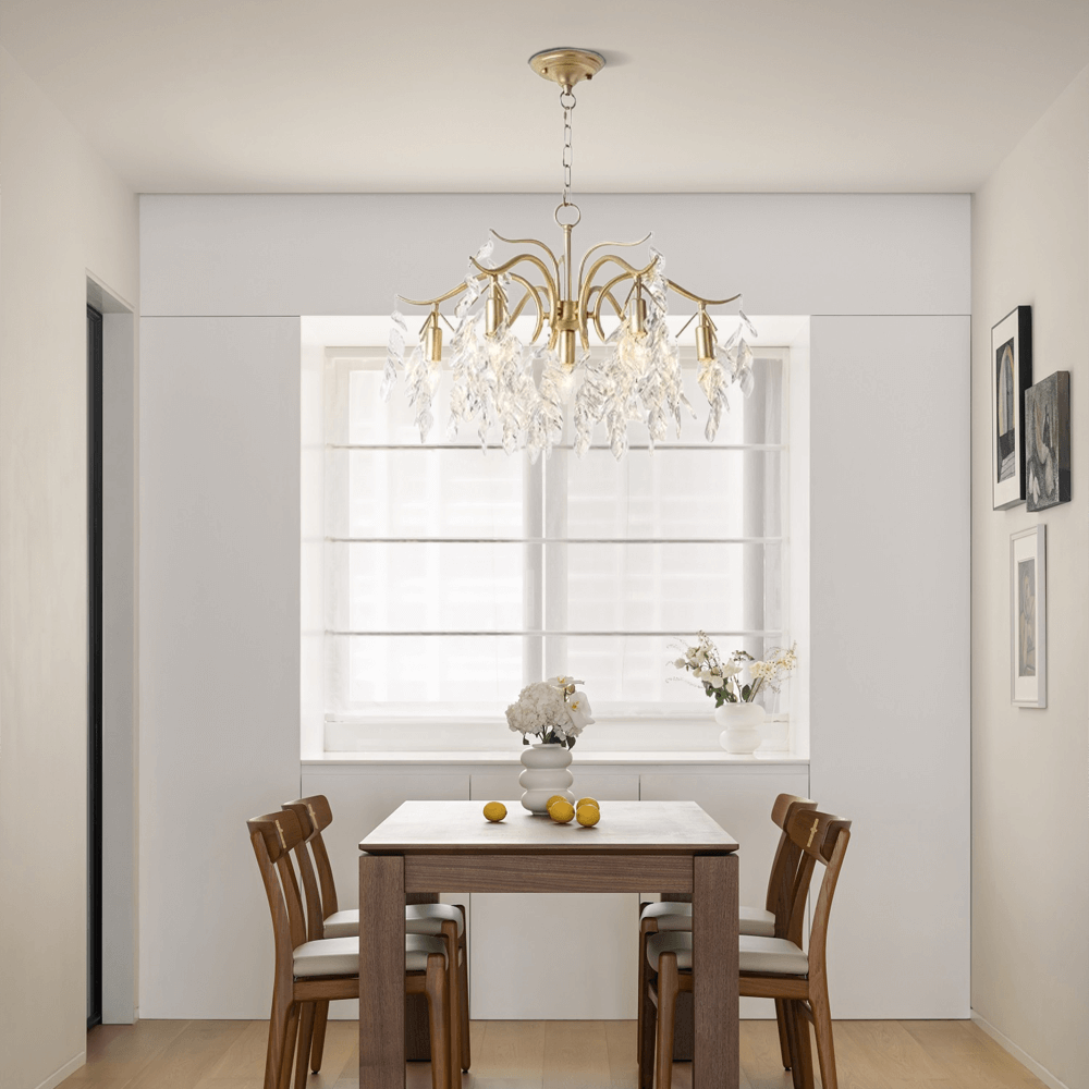Royal Kronleuchter LED Kristall Metall Schwarz/Gold Esszimmer
