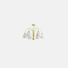 Modern Kronleuchter Metall Grün Wohnzimmer