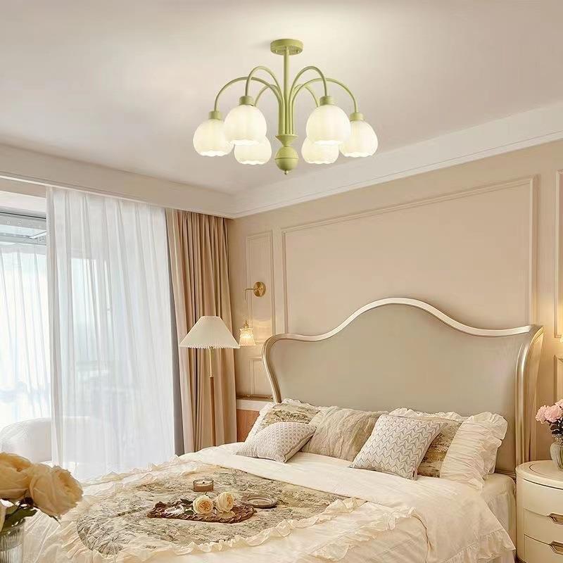 Modern Kronleuchter Metall Grün Wohnzimmer