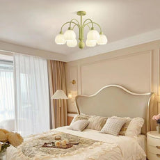 Modern Kronleuchter Metall Grün Wohnzimmer