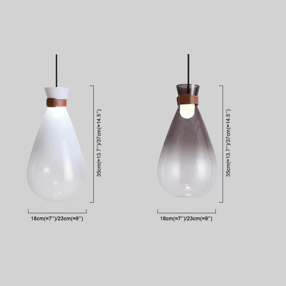 Modern Pendelleuchte Glas Acryl Weiß Wohnzimmer
