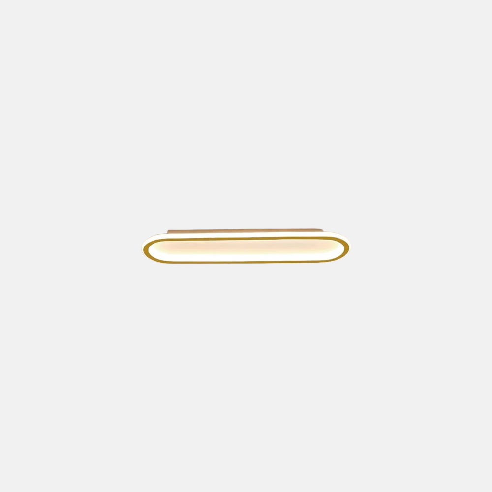 Moderne Deckenleuchte Rechteckig Gold