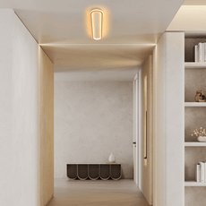 Moderne Deckenleuchte Rechteckig-Kühles Licht Rosa Gold-heller,ideal fuer ihre Flurbeleuchtung
