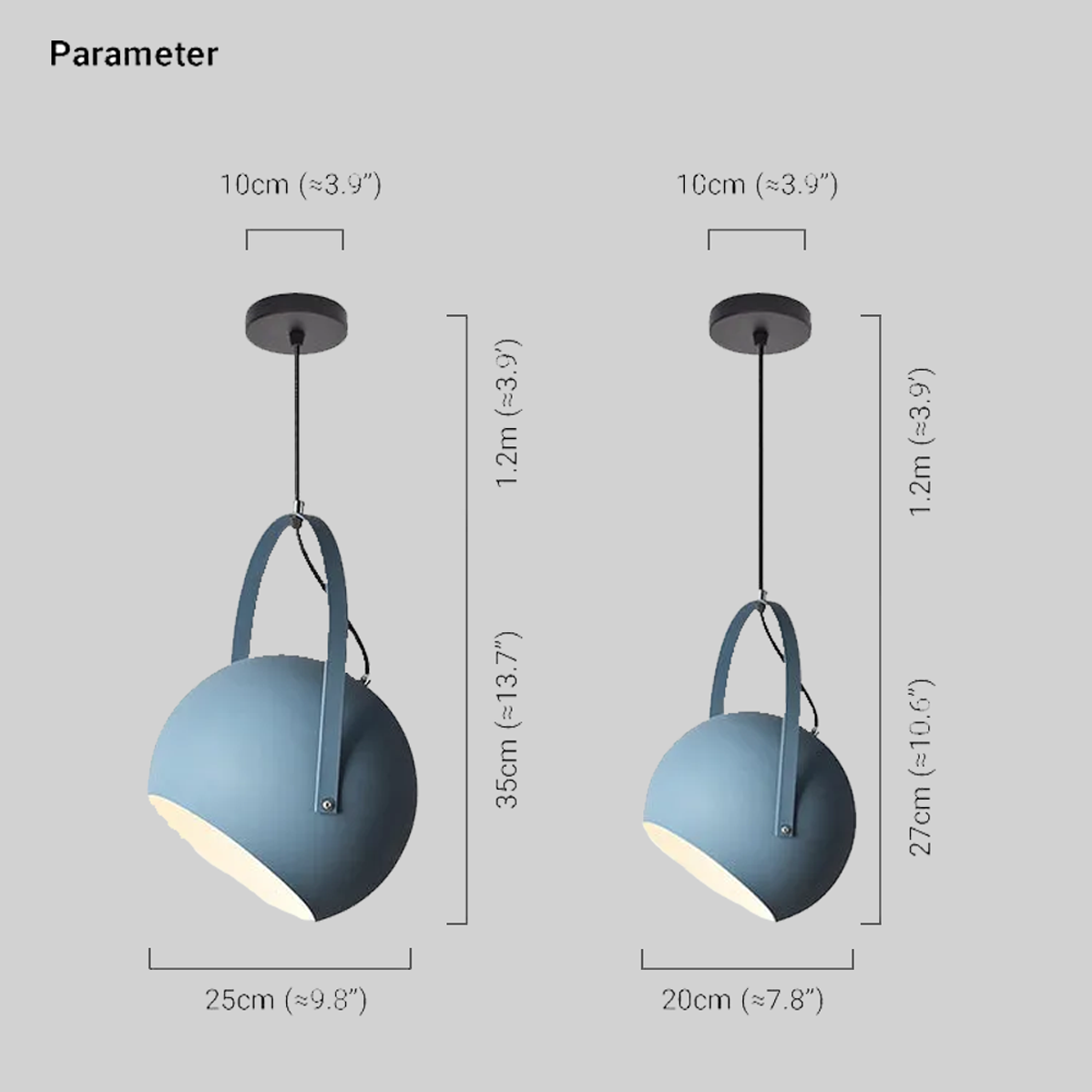 Blau Pendelleuchte geeignet für Esszimmer