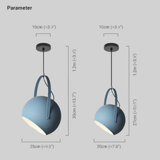 Blau Pendelleuchte geeignet für Esszimmer