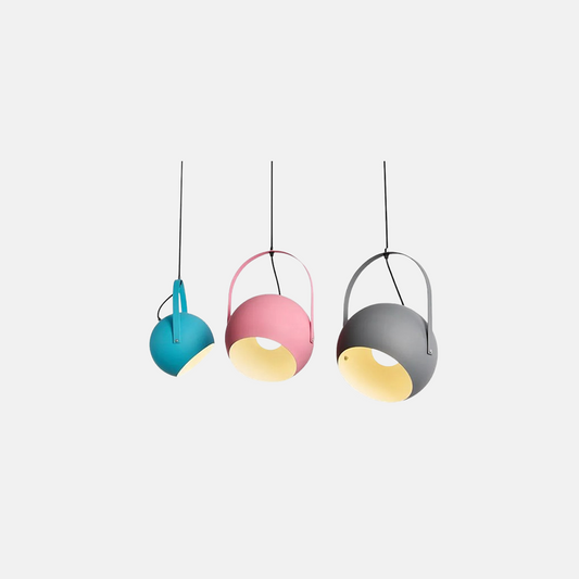 Nordic Pendelleuchte LED Rund Morandi Metall Esszimmer