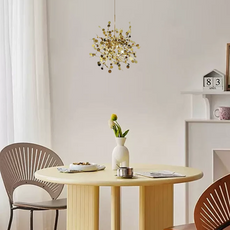 Art Deco Pendelleuchte LED Metall Gold Silber Esszimmer