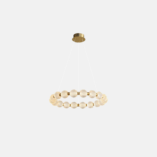 Nordic Pendelleuchte Metall/Acryl Gold Esszimmer