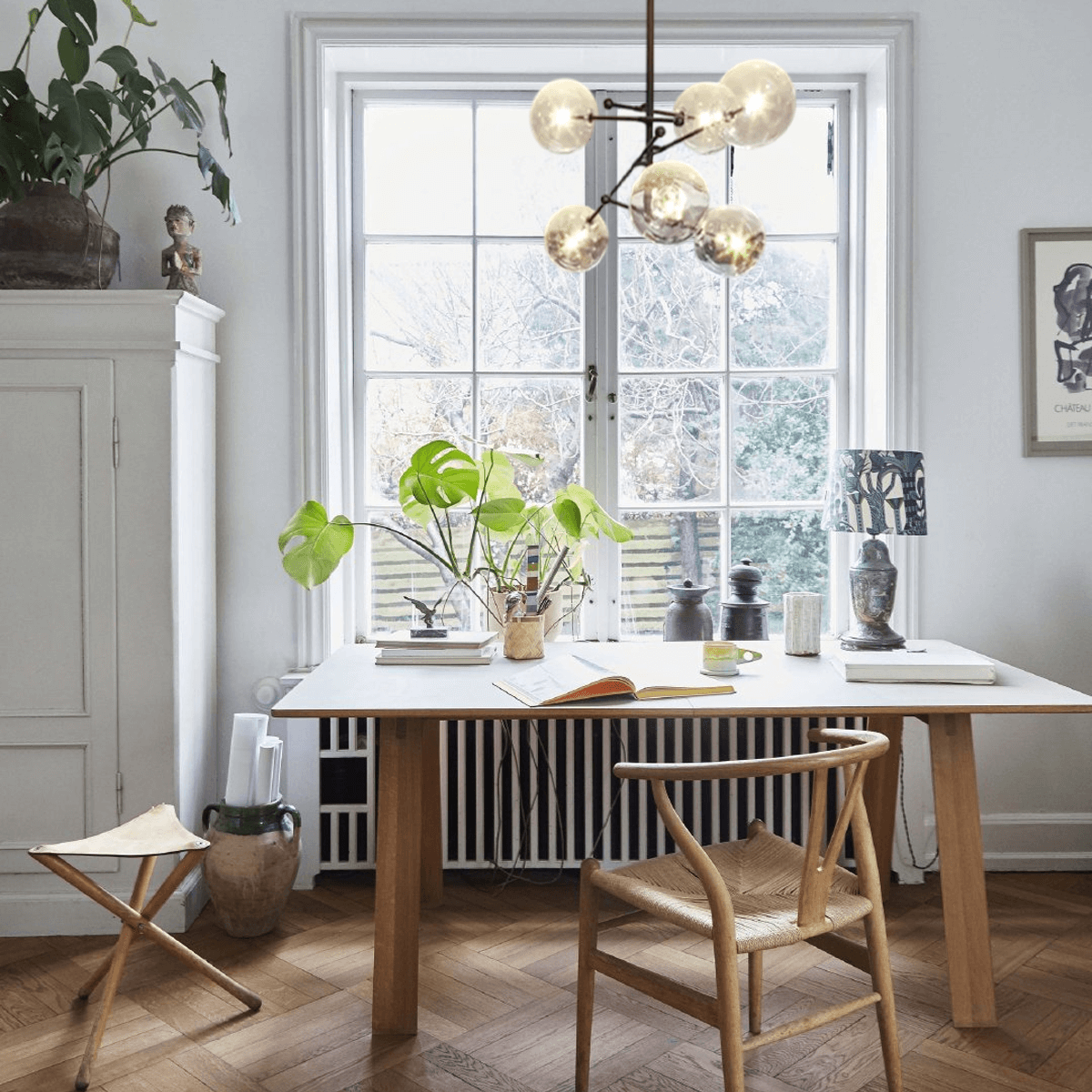 Moderne Pendelleuchte  LED Glas Schwarz Wohn/Esszimmer