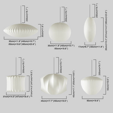 Nordic Pendelleuchte LED Weiß Metall/Stoff Wohnzimmer/Esstisch