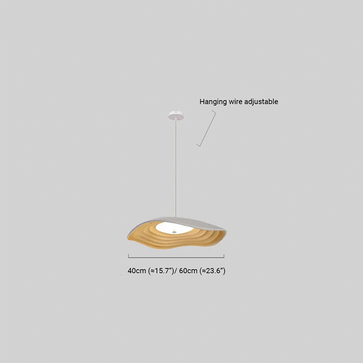 Nordic Pendelleuchte LED Geometrisch Kreis Harz Weiß Esszimmer