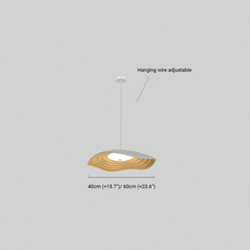 Nordic Pendelleuchte LED Geometrisch Kreis Harz Weiß Esszimmer