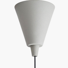 Moderne Pendelleuchte Weiß Metall Haube Esszimmer