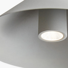 Moderne Pendelleuchte Weiß Metall Haube Esszimmer