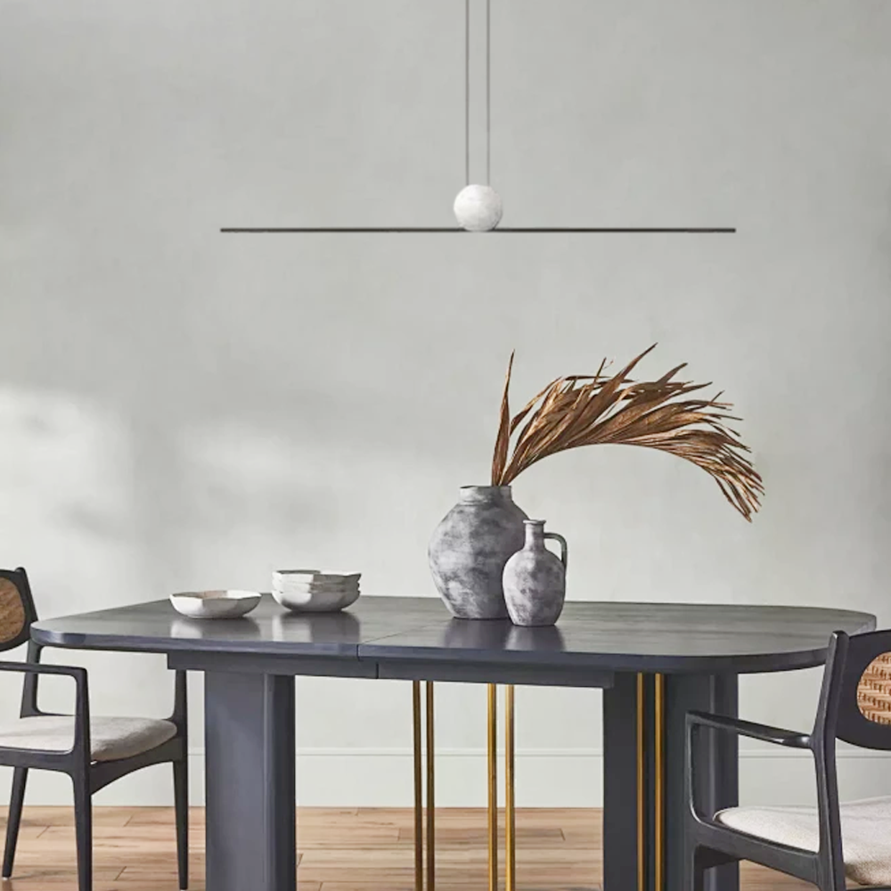 Modern Pendelleuchte Marmor Schwarz/Gold Küche