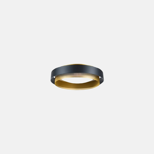 Moderne Deckenleuchte Schwarz Metall Acryl Ringförmig Esszimmer