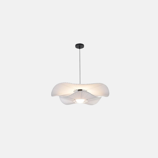 Modern Pendelleuchte LED Wolken Weiß Stoff Esszimmer