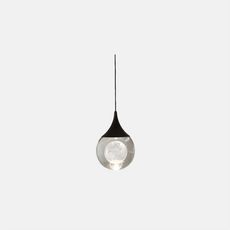 Modern Pendelleuchte LED Tropfen Schwarz 