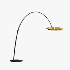 Minimalistisch Stehleuchte LED Metall Schwarz Wohnzimmer