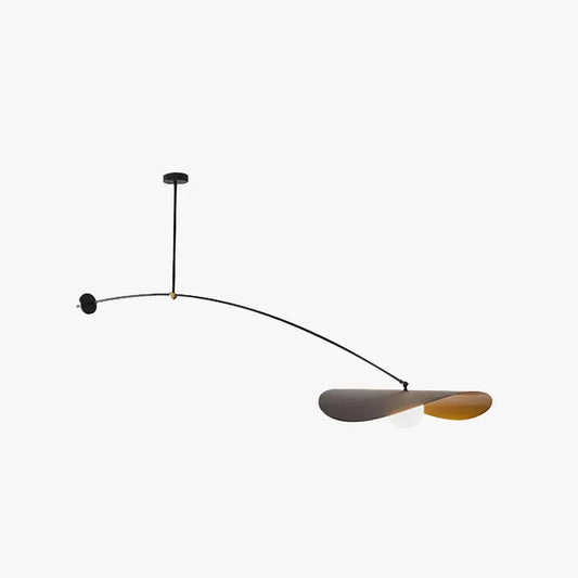 Modern Pendelleuchte Metall Gold/Schwarz Esszimmer