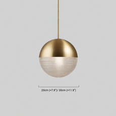 Designer Pendelleuchte Metall/Glas Schwarz/Gold Esszimmer