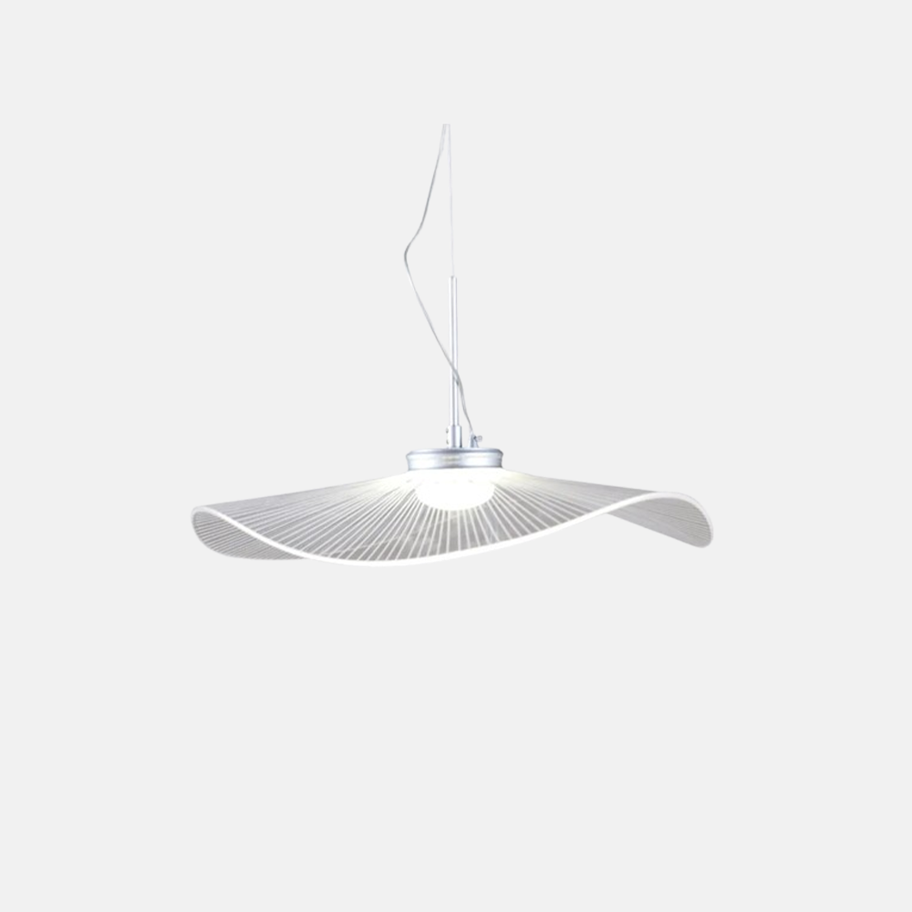 Retro Pendelleuchte Metall Acyl Weiß Esszimmer
